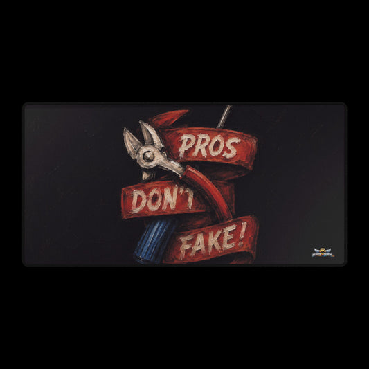 Pros Don't Fake Large Desk Mat